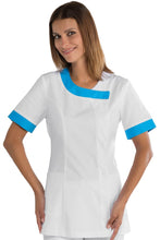 Carica l'immagine nel visualizzatore di Gallery, Casacca Delhi bianca e turchese 005410