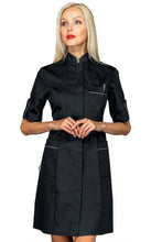 Carica l'immagine nel visualizzatore di Gallery, Camice Venezia Nero profilo grigio