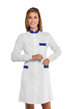 Carica l'immagine nel visualizzatore di Gallery, Camice da Donna coreano Catalina bianco e blu