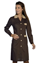 Carica l'immagine nel visualizzatore di Gallery, Camice Donna Positano bordato Biscotto Cacao