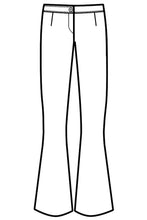 Carica l'immagine nel visualizzatore di Gallery, Pantalone Zampa disegno front