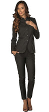 Carica l'immagine nel visualizzatore di Gallery, Completo Nairobi misto lana stretch nero