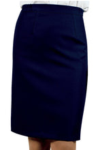 Carica l'immagine nel visualizzatore di Gallery, Gonna Losanna Blu Stretch Foderata 032402