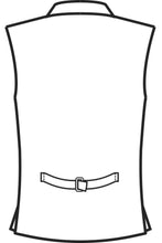 Carica l'immagine nel visualizzatore di Gallery, Gilet Wall Street unisex nero disegno rear