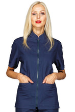 Carica l'immagine nel visualizzatore di Gallery, Casacca Samarcanda Cotone Blu 036302M