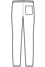 Carica l'immagine nel visualizzatore di Gallery, Pantalone Slim Zip disegno rear