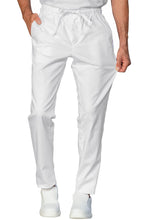 Carica l'immagine nel visualizzatore di Gallery, Pantalone Slim Zip Cotone Stretch bianco