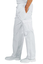 Carica l'immagine nel visualizzatore di Gallery, Pantaloni unisex Pantachef Multitasche Bianchi 044110