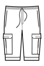 Carica l'immagine nel visualizzatore di Gallery, Pantacargo disegno front