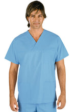 Carica l'immagine nel visualizzatore di Gallery, Casacca Collo a V Cotone Celeste 045042