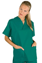 Carica l'immagine nel visualizzatore di Gallery, Casacca Collo a V Cotone Verde 045200