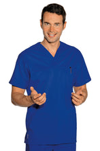 Carica l'immagine nel visualizzatore di Gallery, Casacca collo a V Blu cina 045406