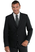 Carica l'immagine nel visualizzatore di Gallery, Giacca classica uomo 2 bottoni nera 053101