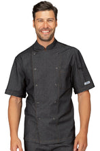 Carica l'immagine nel visualizzatore di Gallery, Giacca cuoco bottoni a pressione jeans 057041M