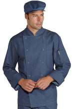 Carica l'immagine nel visualizzatore di Gallery, Giacca cuoco bottoni a pressione jeans 057077