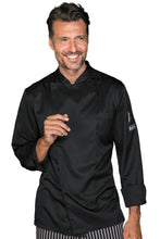 Carica l'immagine nel visualizzatore di Gallery, Giacca cuoco helsinki nera 058831