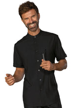 Carica l'immagine nel visualizzatore di Gallery, Camicia Detroit nera tecnostretch