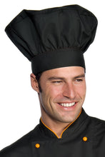 Carica l'immagine nel visualizzatore di Gallery, Cappello cuoco nero 075001