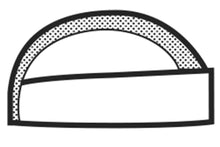 Carica l'immagine nel visualizzatore di Gallery, Bustina bianca isacco con rete 079000