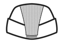 Carica l'immagine nel visualizzatore di Gallery, Bustina bianca isacco con rete 079000