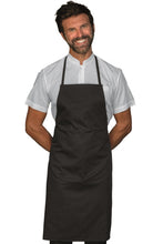 Carica l'immagine nel visualizzatore di Gallery, Grembiule pettorina senza tasche nero 087001S
