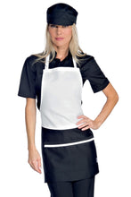 Carica l'immagine nel visualizzatore di Gallery, Grembiule Donna Brooklyn nero bianco 087600