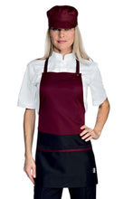 Carica l'immagine nel visualizzatore di Gallery, Grembiule Donna Brooklyn nero bordeaux 087603