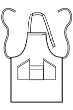 Carica l'immagine nel visualizzatore di Gallery, Grembiule Champagne porta tablet disegno