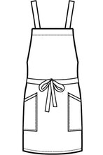 Carica l'immagine nel visualizzatore di Gallery, Grembiule Oxford disegno front