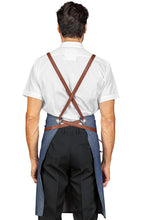 Carica l'immagine nel visualizzatore di Gallery, Grembiule Bristol Jeans e cuoio 088977