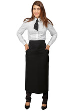 Carica l'immagine nel visualizzatore di Gallery, Grembiule Versailles senza spacco nero 114301