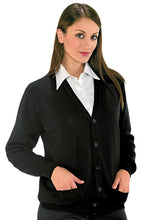 Carica l'immagine nel visualizzatore di Gallery, Cardigan Isacco unisex Nero 130001