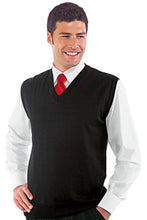 Carica l'immagine nel visualizzatore di Gallery, Gilet maglia collo a v isacco nero 130101