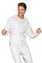 Carica l'immagine nel visualizzatore di Gallery, Felpa con zip e cappuccio bianca 130350