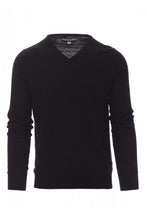 Carica l'immagine nel visualizzatore di Gallery, Maglia business uomo collo a V nera