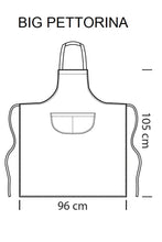 Carica l'immagine nel visualizzatore di Gallery, Grembiule Big Pettorina Disegno