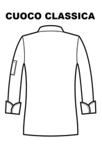 Carica l'immagine nel visualizzatore di Gallery, Giacca Cuoco classica disegno rear