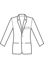 Carica l'immagine nel visualizzatore di Gallery, Disegno giacca uomo 2 bottoni front