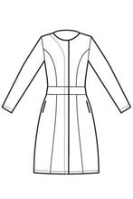 Carica l'immagine nel visualizzatore di Gallery, Abitino Salonicco Boheme bianco non stiro disegno front