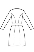 Carica l'immagine nel visualizzatore di Gallery, Abitino Salonicco Boheme bianco non stiro disegno rear