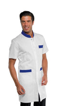 Carica l'immagine nel visualizzatore di Gallery, Camice Dover bianco e blu polycotone - ITALIADIVISE