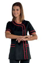 Carica l'immagine nel visualizzatore di Gallery, Casacca Brasilia nera con profili Rossi
