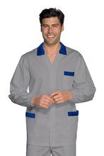 Carica l'immagine nel visualizzatore di Gallery, Casacca Peter Light Grigia bordi blu