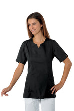 Carica l'immagine nel visualizzatore di Gallery, Casacca Tiffany in polycotone light Nera