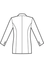 Carica l'immagine nel visualizzatore di Gallery, Disegno giacca uomo 3 bottoni rear