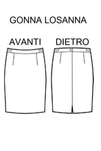 Carica l'immagine nel visualizzatore di Gallery, Gonna Losanna disegno