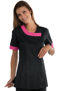 Casacca Delhi nera e fuxia 005460