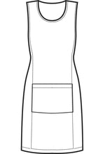 Carica l&#39;immagine nel visualizzatore di Gallery, Grembiule avvolgente Papeete long disegno front
