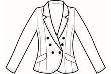 Carica l'immagine nel visualizzatore di Gallery, Giacca Donna Sofia disegno front
