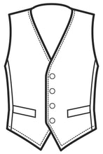 Carica l&#39;immagine nel visualizzatore di Gallery, Gilet unisex disegno front
